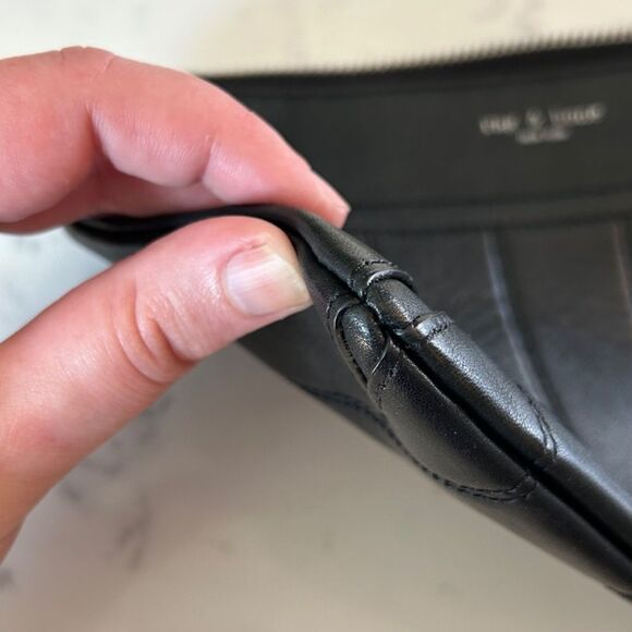 Rag & Bone Black Quilted Leather Clutch - Picture 6 of 8